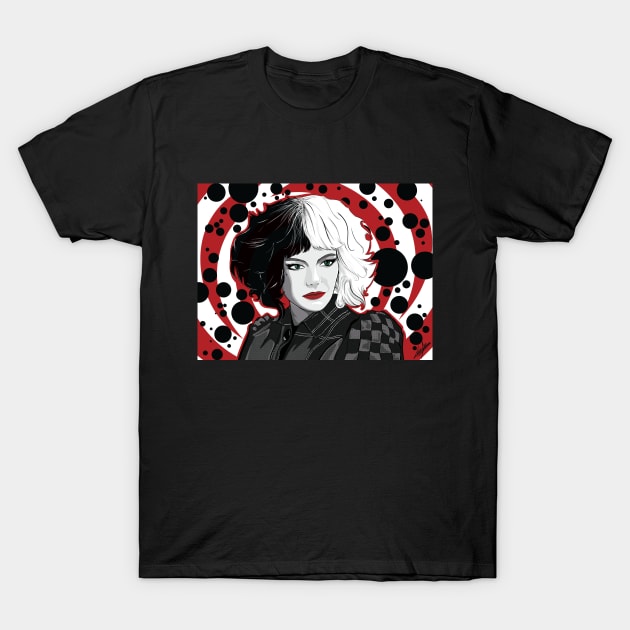 Cruella Portrait T-Shirt by Galindo_Artworks